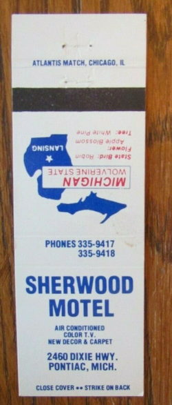 Sherwood Motel - Matchbook